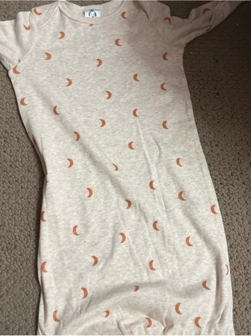 Gerber Beige Sleep Sack with Rust Moon Print